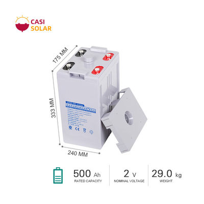29kg Deep Cycle Gel Battery 2v 500ah Back Up Long Service Life